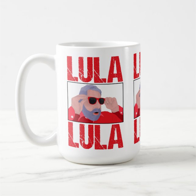 Lula Meme with Sunglasses Coffee Mug (Left)