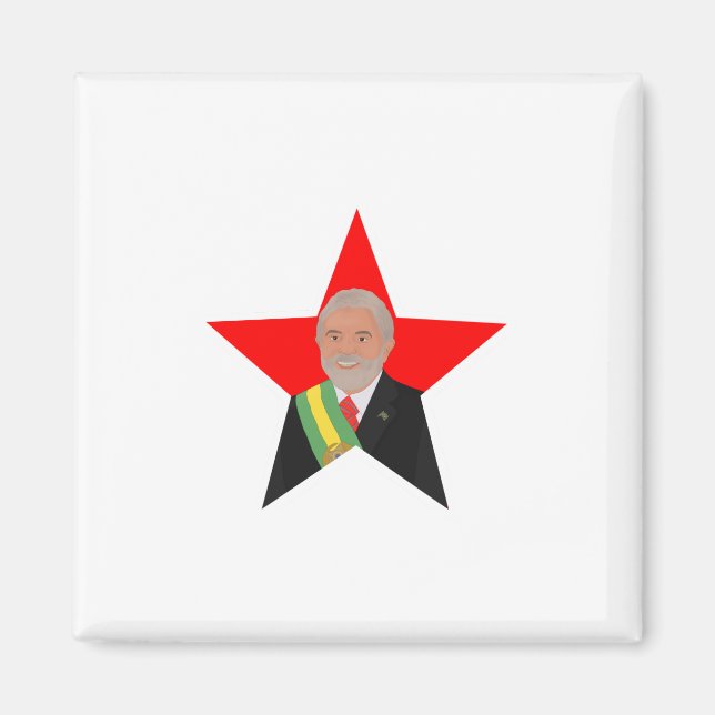 Lula Red Star Magnet (Front)