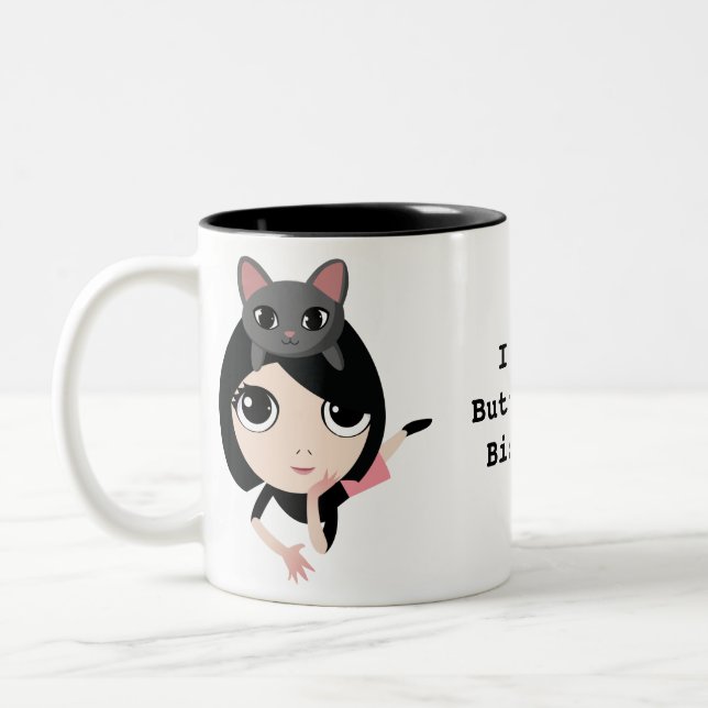 Lulu And Noodle Two-Tone Coffee Mug (Left)