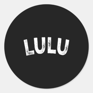 Lulu  classic round sticker