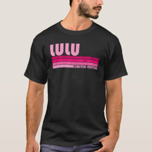 LULU Name Personalised Retro Vintage 80s 90s Birth T-Shirt
