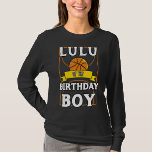 Lulu Of The Birthday Baller Basketball Bday Party T-Shirt