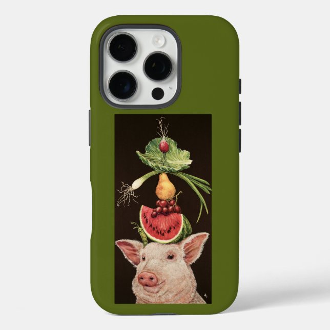 Lulu the pig iPhone 16 Pro case (Back)