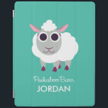 Lulu the Sheep iPad Smart Cover<br><div class="desc">Lulu the sheep is a Gemini. She's very agreeable,  although sometimes she can be a bit flakey and forget plans she made with friends. She loves the colour green,  and eating green foods,  especially some sweet butter lettuce.</div>