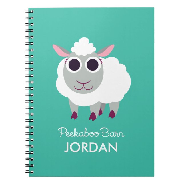 Lulu the Sheep Spiral Notebook (Front)
