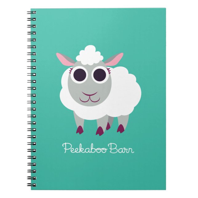 Lulu the Sheep Spiral Notebook (Front)