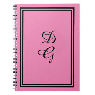 “Lulumama” Monogrammed Rose Pink Notebook