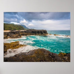 Lumaha'i Beach, Kauai, Hawaii Poster
