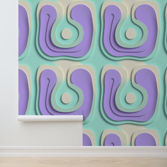 LumaLayers Pastel Abstract Peel and Stick Wallpaper (Application)