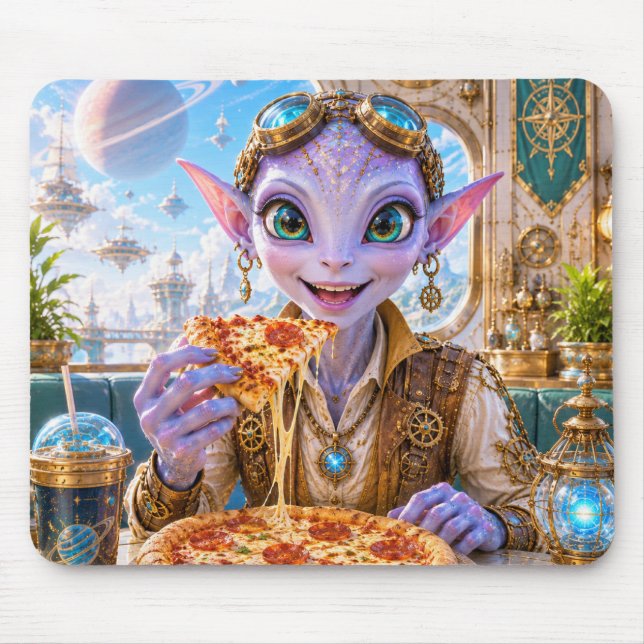 Luma's Pizza Night Mousepad (Front)