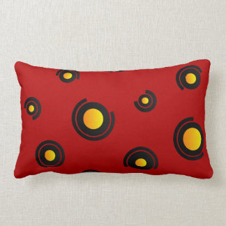 Lumbar pillow - 13" x 21" - "Sphéris" - Red