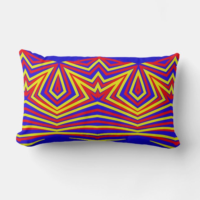 Lumbar Pillow, An elegant multico fabric design   Cushion (Front)
