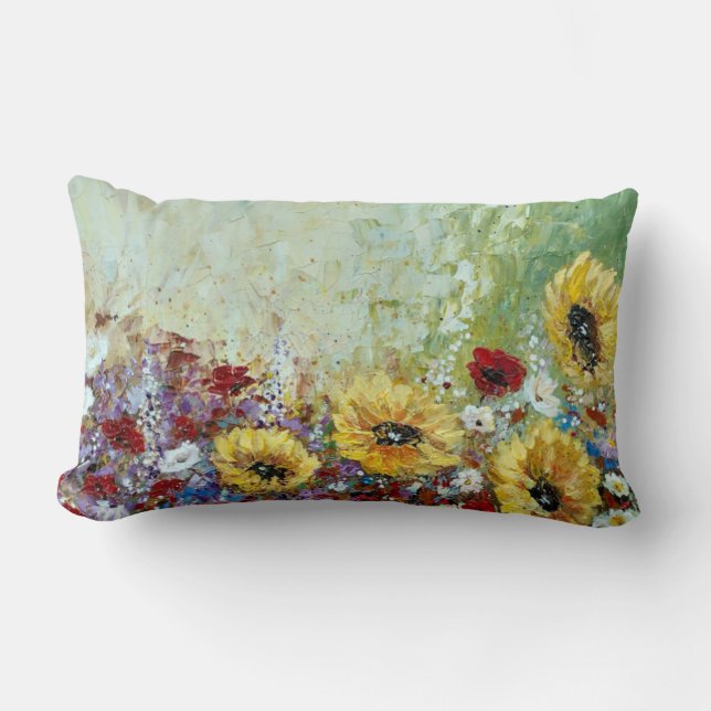 Lumbar Pillow Sunflowers (Front)