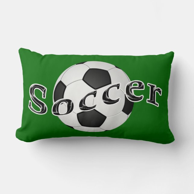 Lumbar Soccer Pillow Your NAME and Jersey NUMBER (Front)