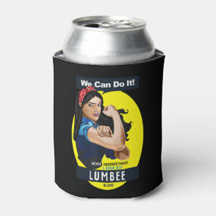 Lumbee Native American Indian Woman Never Underest Can Cooler