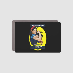 Lumbee Native American Indian Woman Never Underest Car Magnet