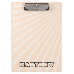 Lumber Colour Stripe Funky Pattern Clipboard