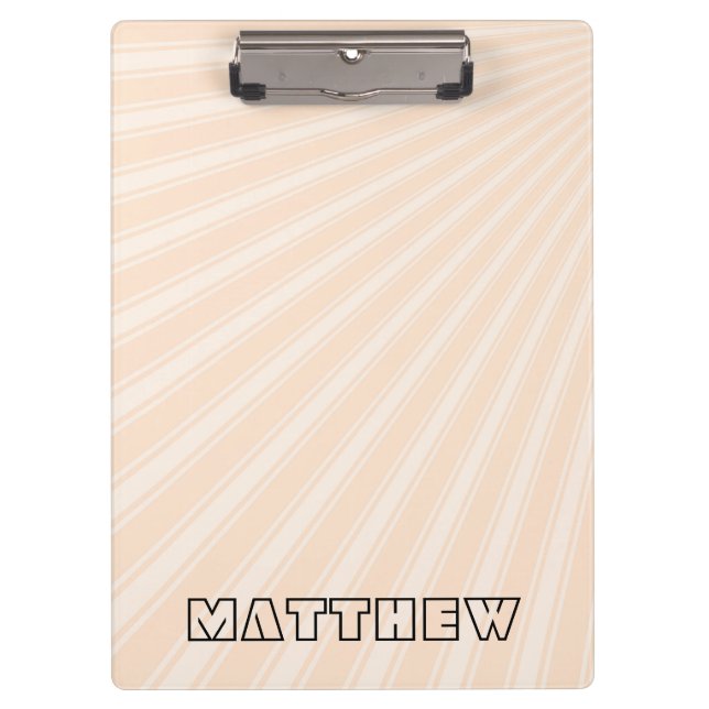 Lumber Colour Stripe Funky Pattern Clipboard (Front)