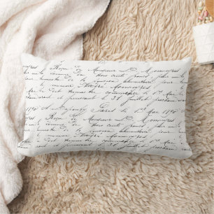 Lumber Cushion - French Handwriting