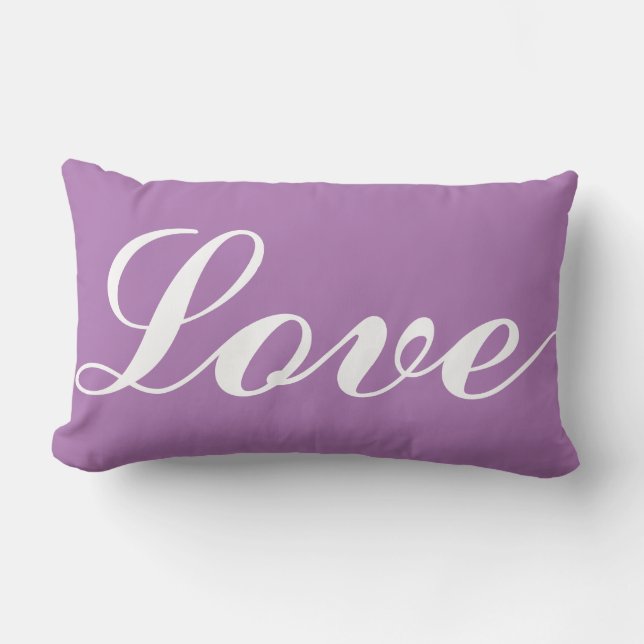 Lumber Cushion - Love (Lavender) (Front)