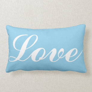 Lumber Cushion - Love (Light Blue)