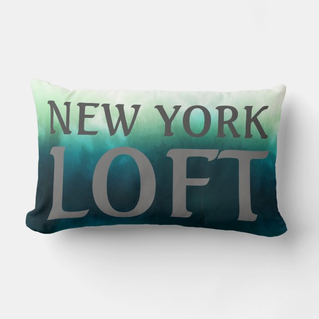 Lumber Cushion - New York Loft Blue/Green (Front)