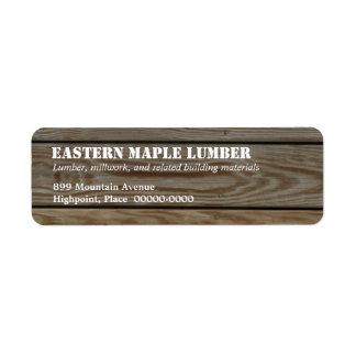 Lumber Return Address Label