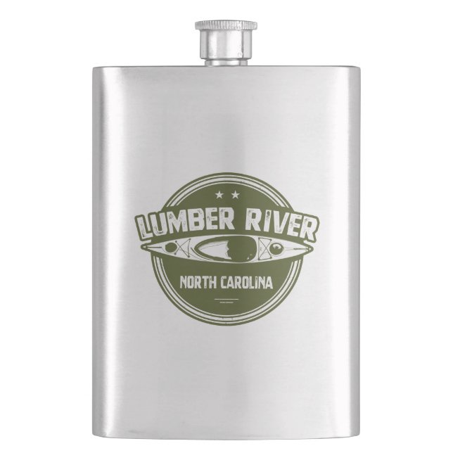 Lumber River, North Carolina Hip Flask (Front)