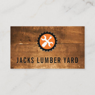 Lumber Saw   Wood Panel   Hardware Tools Business Card