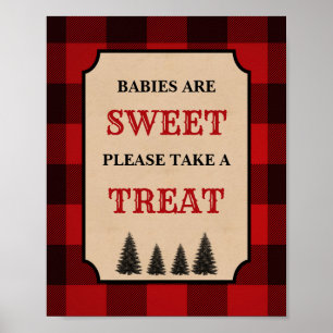Lumberjack Babies Are Sweet Dessert Sign