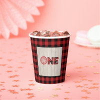 Lumberjack Birthday Paper Cup - ONE