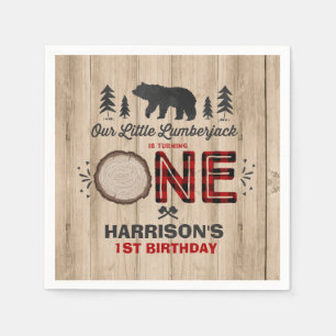 Lumberjack Birthday Party Napkin Lumberjack Party