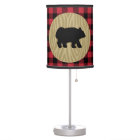 Lumberjack Buffalo Pattern Bear Lamp