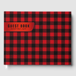 Lumberjack Buffalo Plaid Guest Book