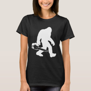 Lumberjack Chainsaw Sasquatch Logger T-Shirt