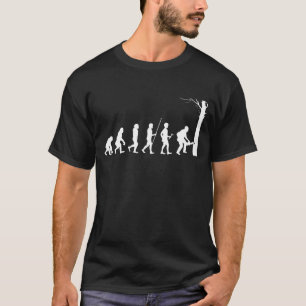 Lumberjack Evolution Chainsaw Logger Woodworker T-Shirt