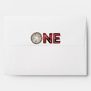 Lumberjack First Birthday Envelopes - Lumberjack F