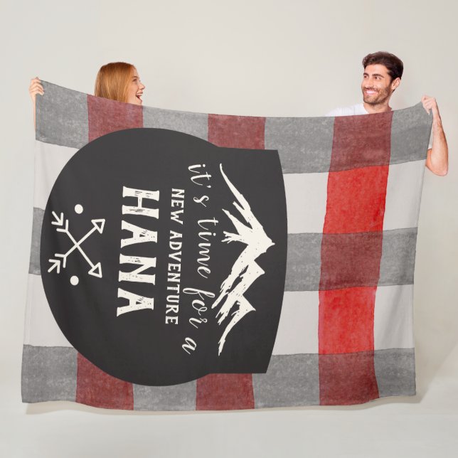 lumberjack fleece blanket (In Situ)