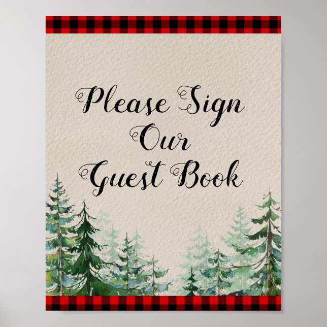 Lumberjack Forest Please Sign our Guest (Front)
