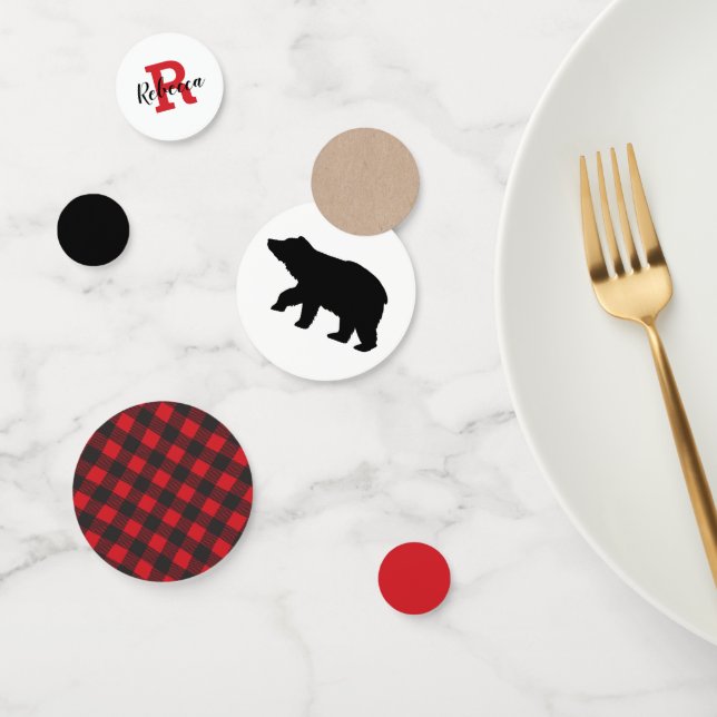 Lumberjack Kraft Bear Confetti (Group)