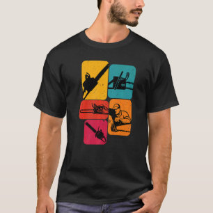 Lumberjack Logger chainsaw Retro T-Shirt