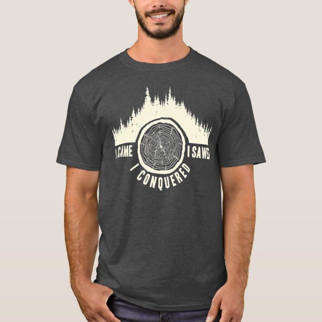 Lumberjack logger funny logging forestry T-Shirt (Front)