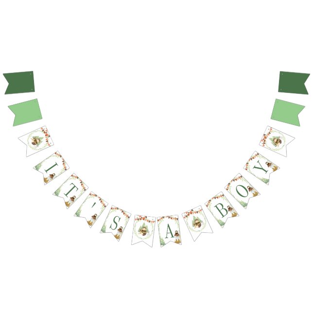 Lumberjack Party Bunting Banner It's A Boy (All)