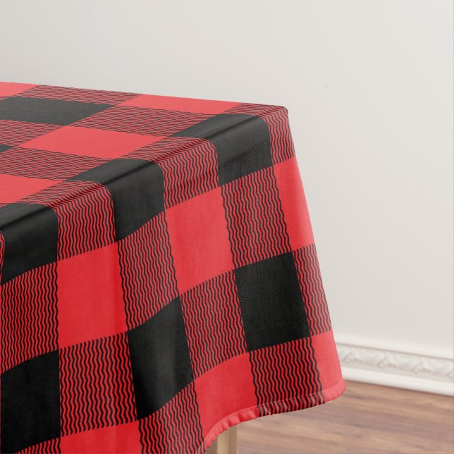 Lumberjack Plaid Seamless Pattern  Tablecloth (In Situ)