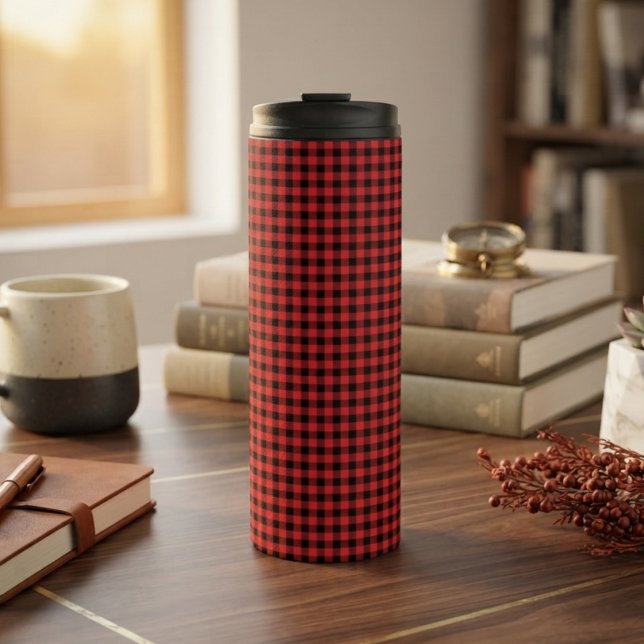 Lumberjack Plaid Seamless Pattern  Thermal Tumbler (Creator Uploaded)
