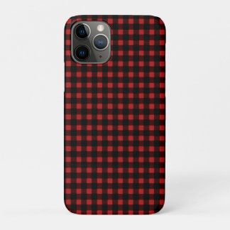 Lumberjack Print Red Black Winter Buffalo Plaid Case-Mate iPhone Case