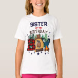 Lumberjack Sister of the Birthday Boy Woodland  T-Shirt<br><div class="desc">Celebrate baby's first birthday with this special t-shirt,  special and personalised design</div>