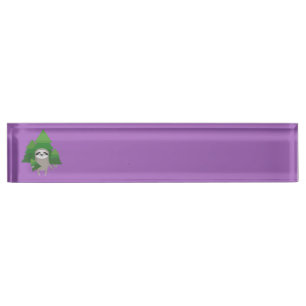 lumberjack Sloth with hatchet Nameplate