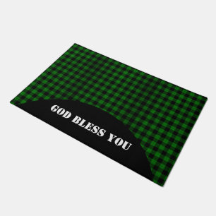 Lumberjack Style - green fabric + your ideas Doormat