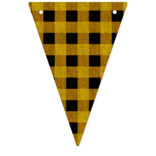 Lumberjack Style - yellow fabric + your ideas Bunting